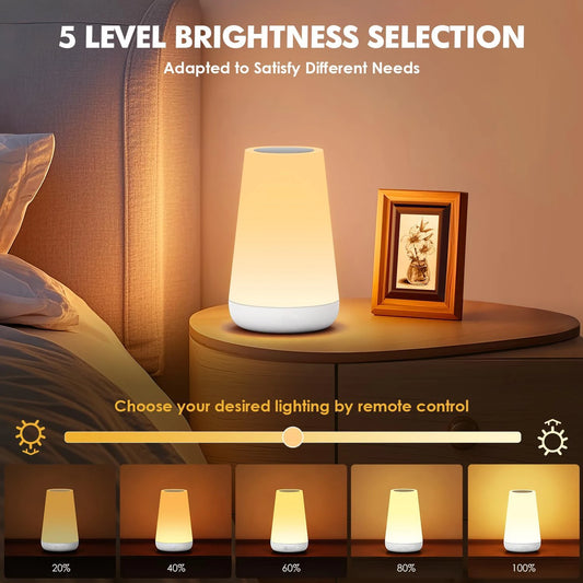 LumiVibe™ Crystal Diamond Glow Touch Lamp