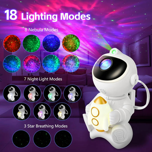 LumiVibe™ Astronaut Nebula Galaxy Projector