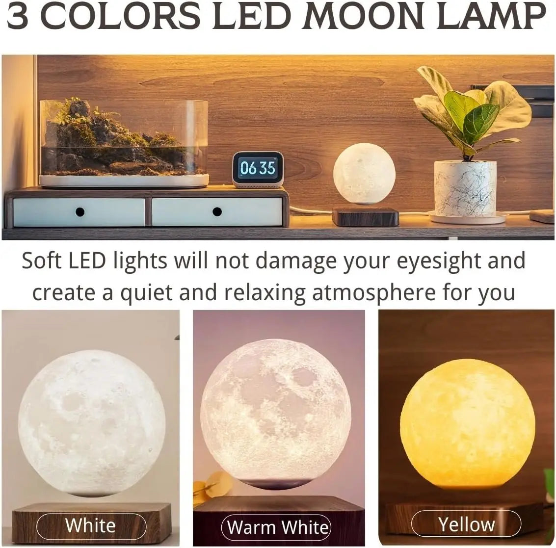 LumiVibe™ Magnetic Levitating Moon Lamp