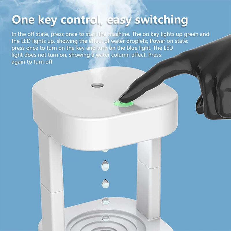 LumiVibe™ Anti-Gravity Levitating Water Droplet Humidifier
