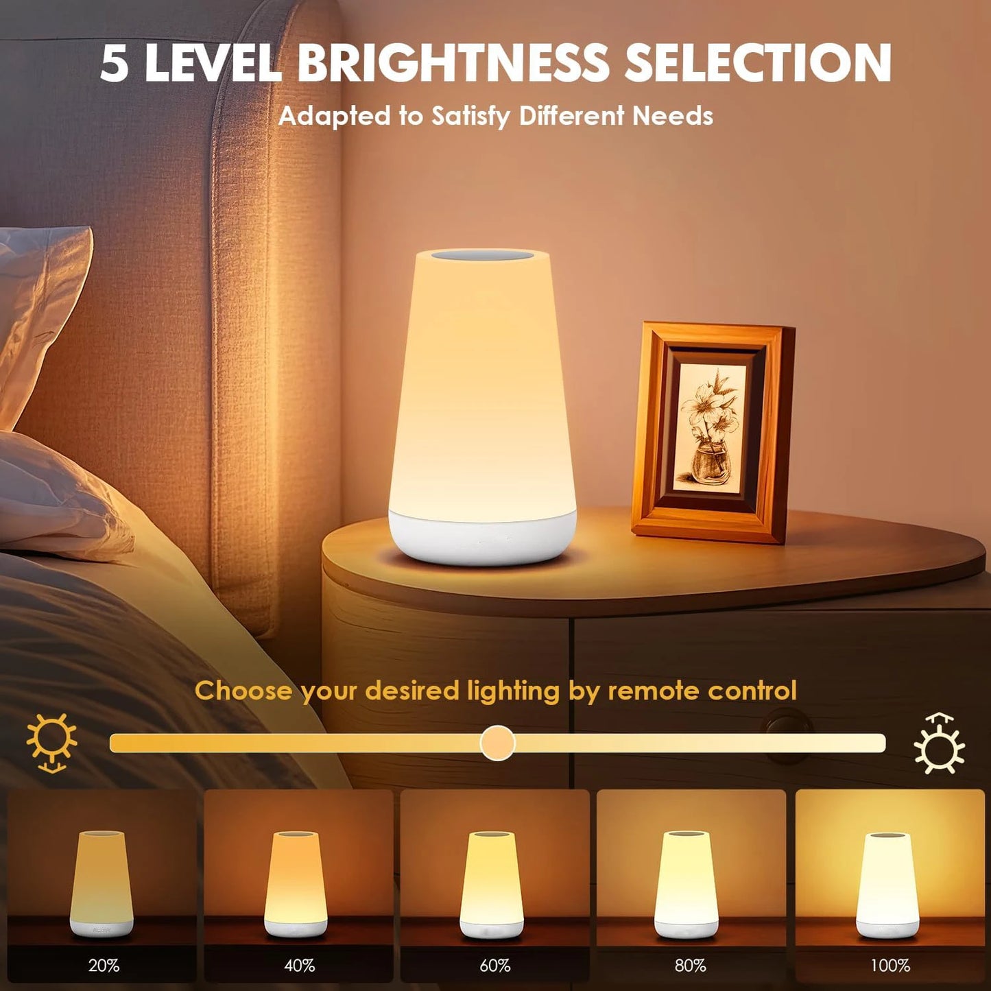 LumiVibe™ Crystal Diamond Glow Touch Lamp