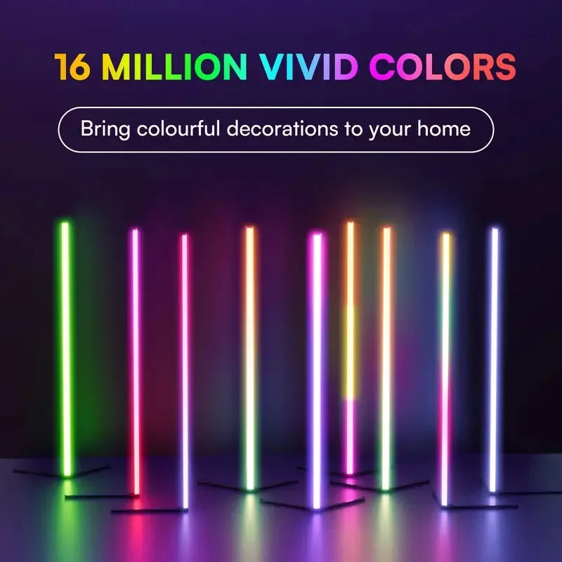 LumiVibe™ Minimalist RGB Corner Floor Lamp