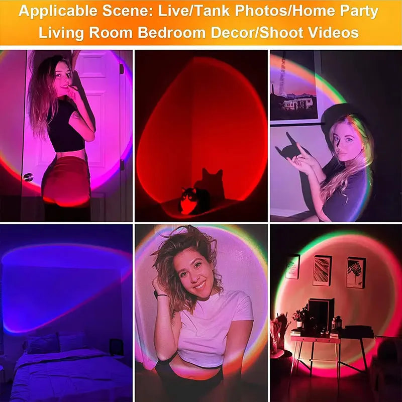 LumiVibe™ Sunset Aura Projector Lamp