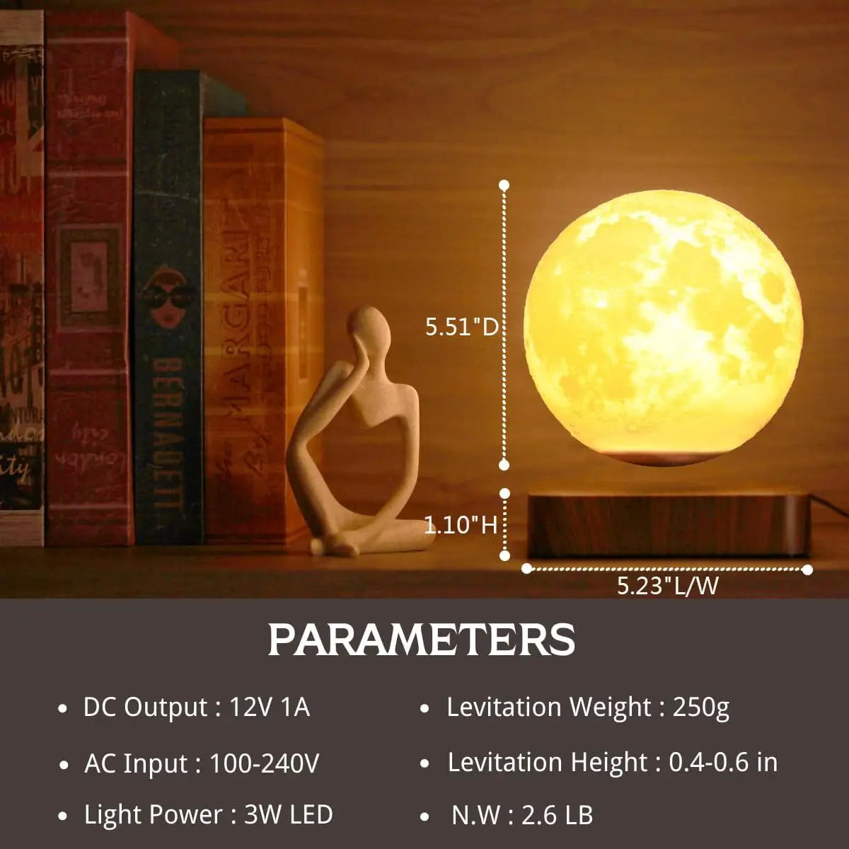 LumiVibe™ Magnetic Levitating Moon Lamp